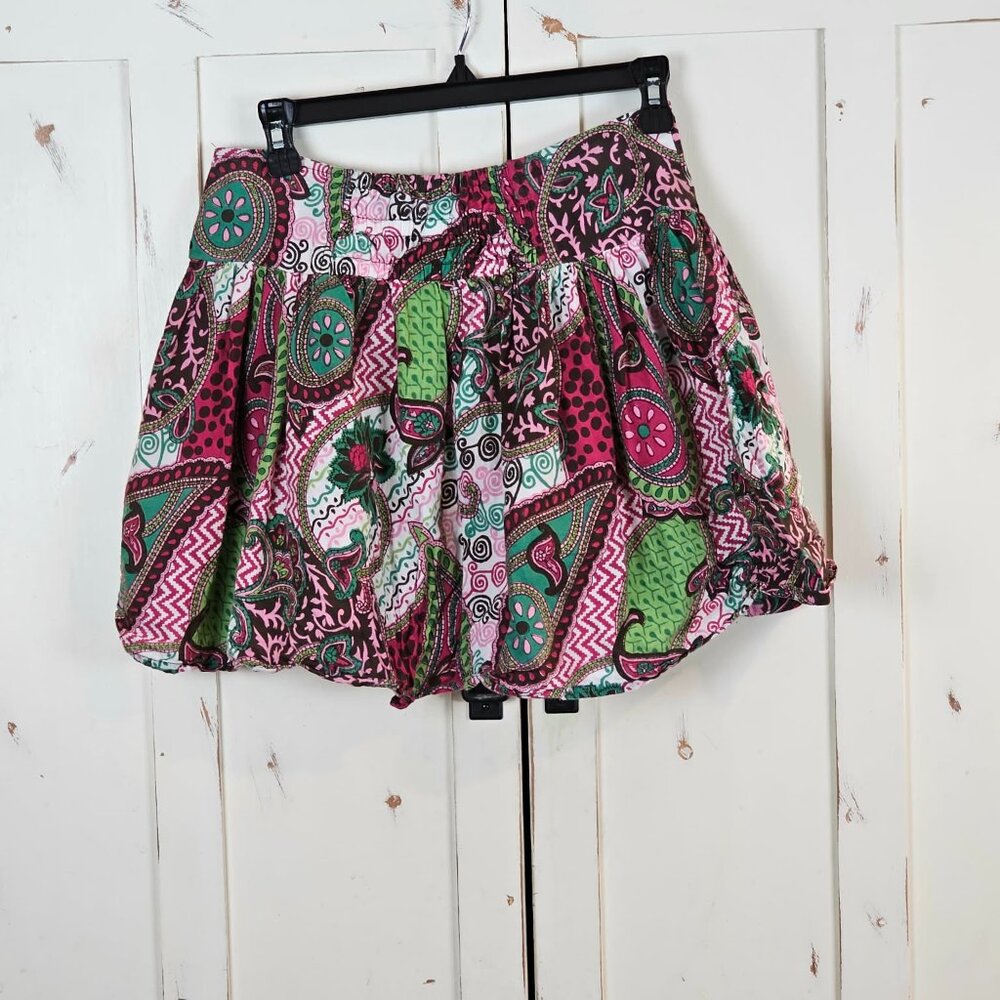 Vintage Y2K Wet Seal Paisley Mini Skirt Boho Print Size S - Picture 5 of 8
